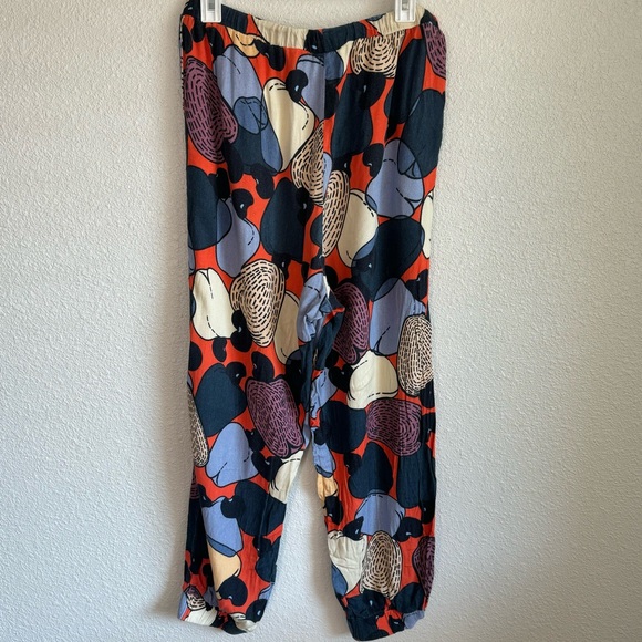 Farm Rio by Anthropologie Women's Large Printed Jellybean Joggers Boho Casual - Picture 16 of 16